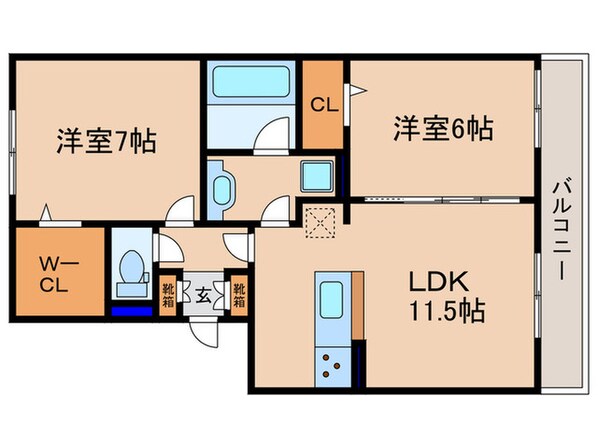 Ｋ´Ｓグレイスの物件間取画像